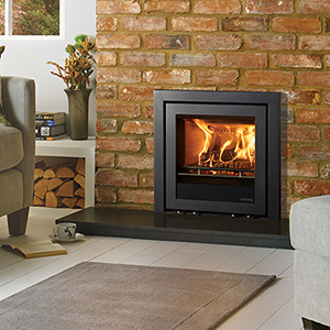 Stovax Elise 540 Multi-fuel burning logs with 3-sided Profil frame