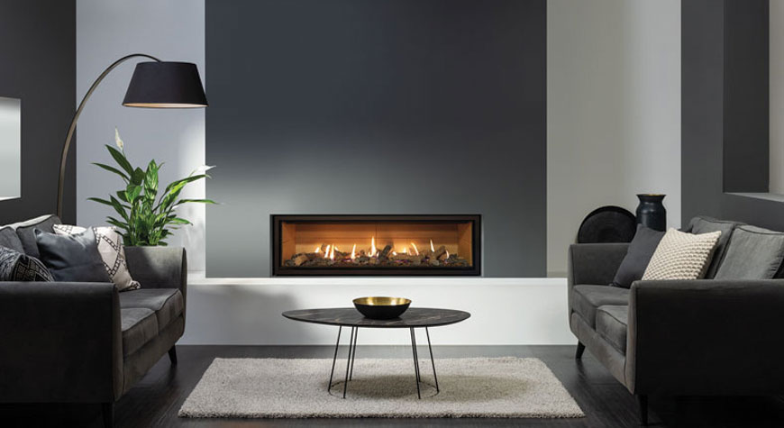 Studio Edge Gas Fires Gazco Built In, Hole In The Wall Fireplaces Contemporary