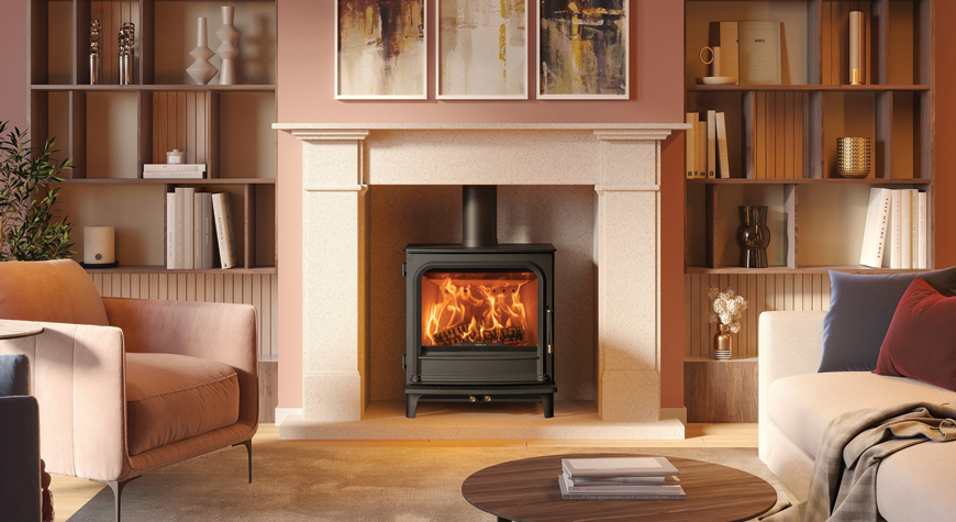 Onyx Athos 5 Wide log burner