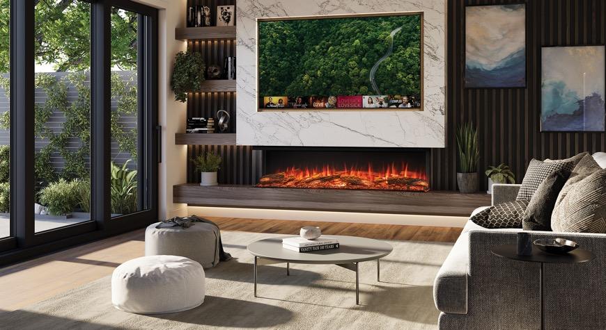 Onyx Avita 190RW three sided fire
