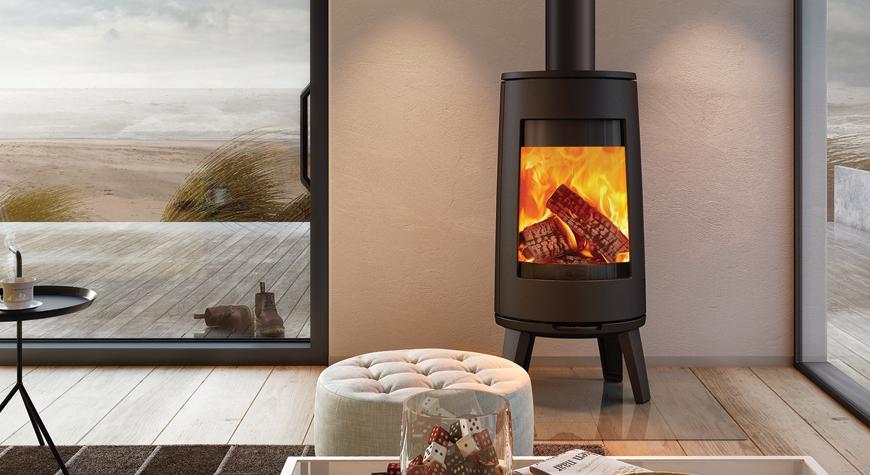 Dovre Bold 300 wood stove. Scandinavian-style log burner.