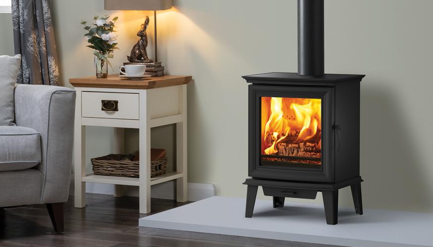 Stovax Chesterfield 5 wood burning stove with long legs