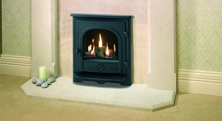 Gazco Logic HE Log-effect with Dartmouth complete front