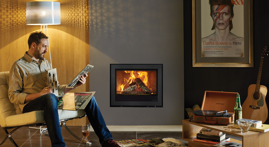 Stovax Elise Edge 680 inset wood burning and multi-fuel fire 