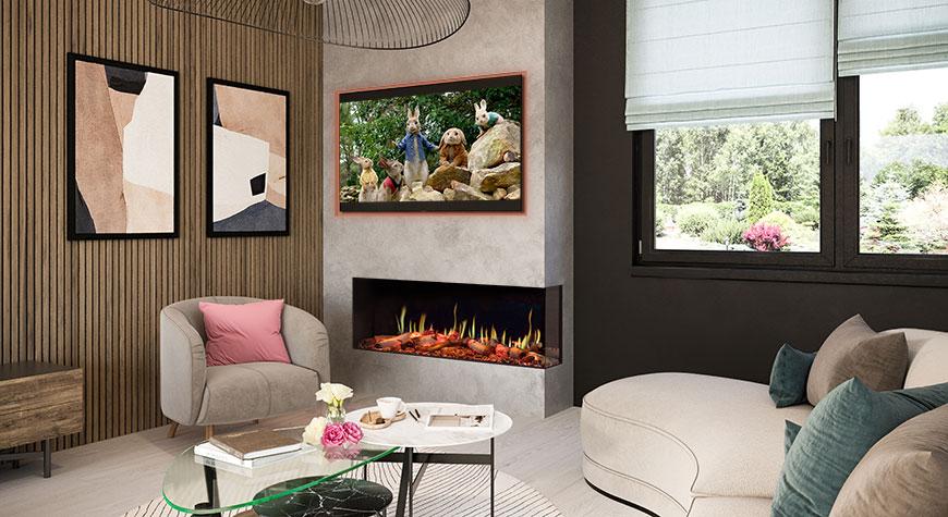 Onyx Fusion 150RW two-sided electric fire