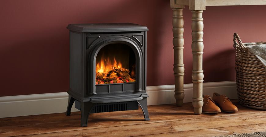 Gazco Huntingdon electric stove. Realistic electric fire. 5 Realistic Electric Log Burners