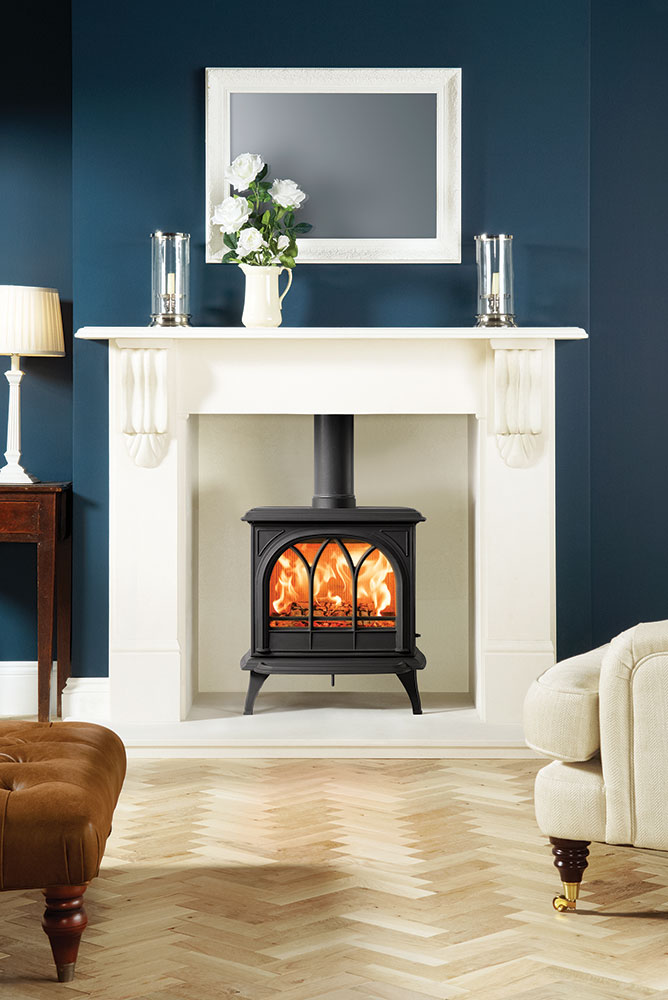 310 mm Arched High Definition Stovax Huntingdon 28 Stove Glass 320 mm 
