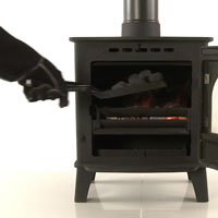 add some more pieces of solid fuel to create a more stable firebed
