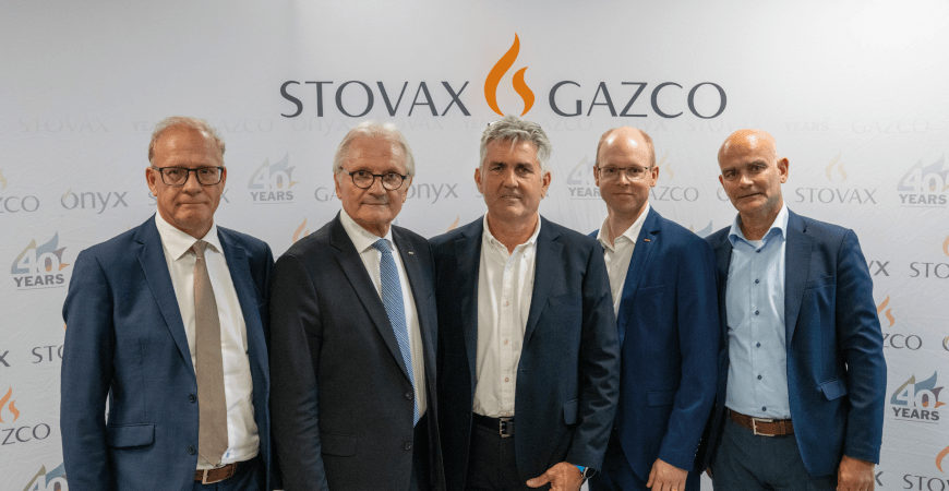 Members of NIBE and the Managing Director of Stovax & Gazco 