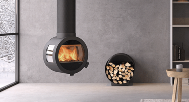 Modern home heating – unusual log burner ideas for your home