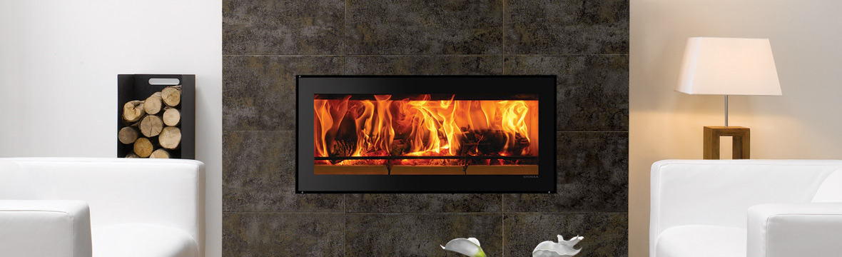 Wood burning in a modern setting
