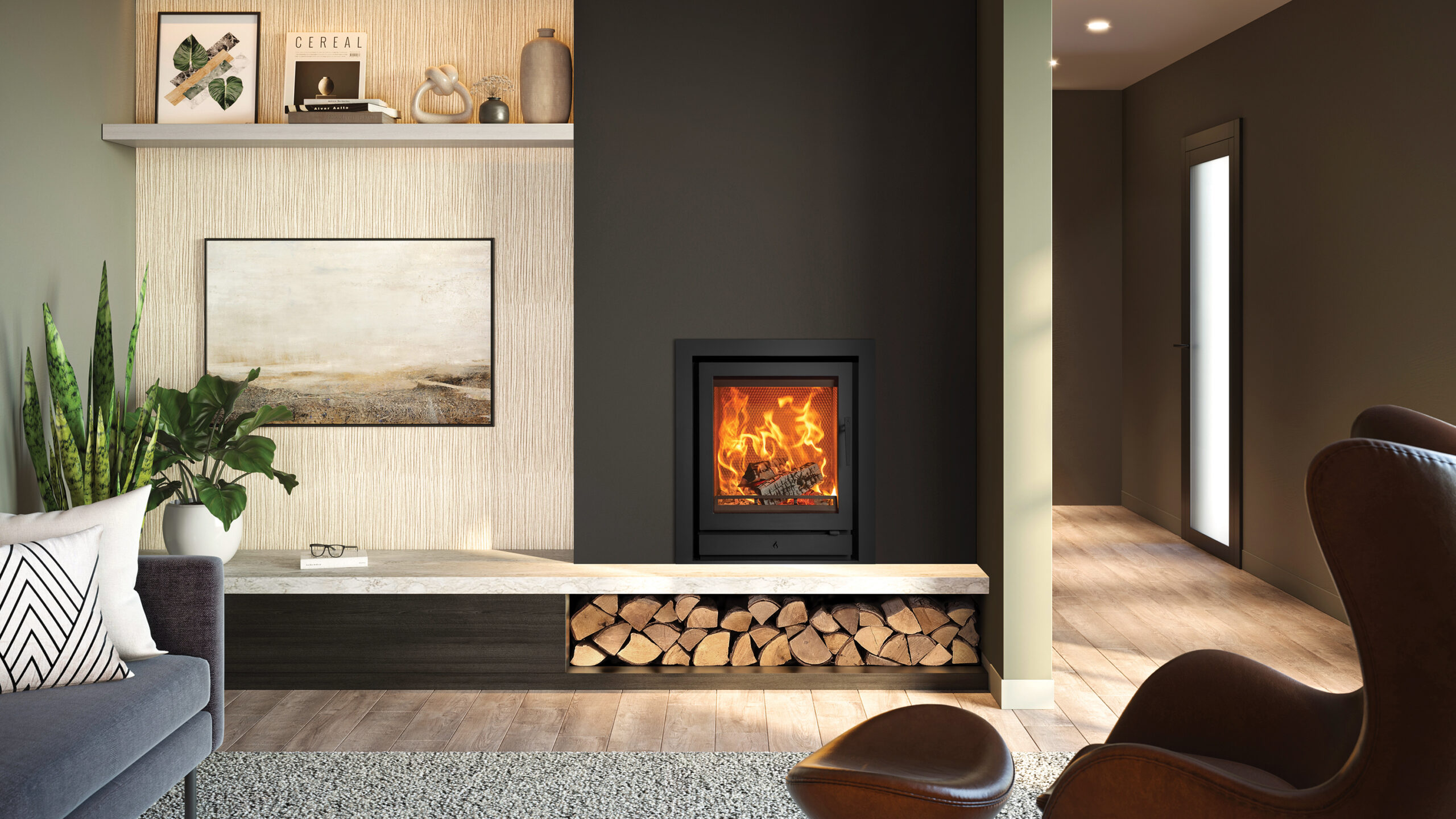  Modern Contemporary Wood Burning Fireplaces & Multi-fuel Fireplaces