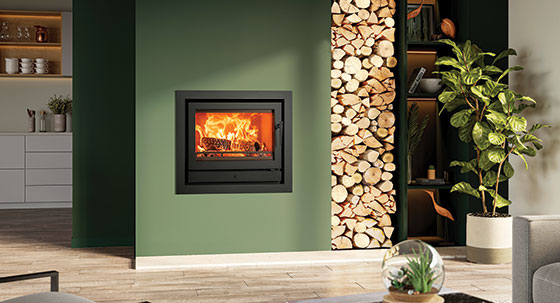 Designer Flair Meets Function with Stovax Riva2 Inset Log Burners