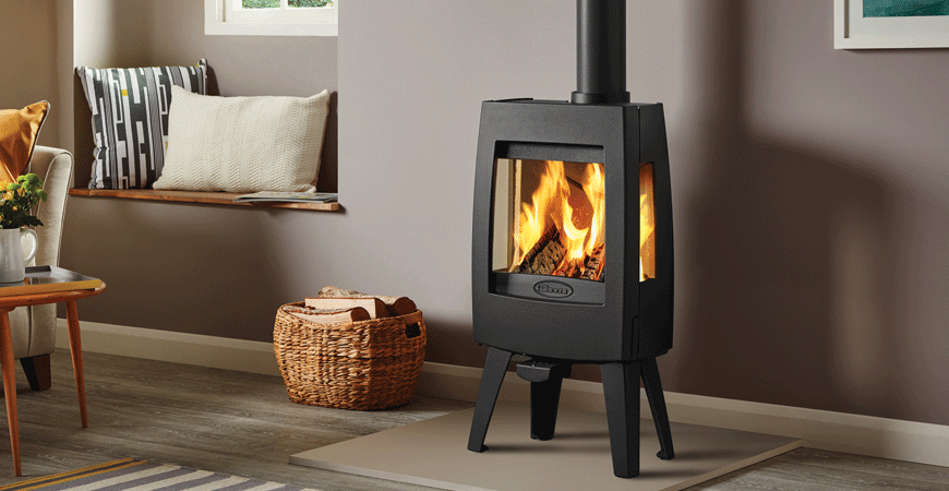 Stylish Nordic stove with legs