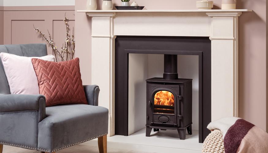 Stovax Stockton 3 Multi-fuel stove. Wood burning stove for small fireplace.