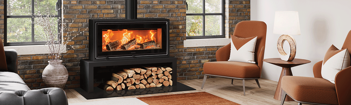 Stovax Studio Air 2 woodburner. Interior trends for 2023. Interior trends for 2023