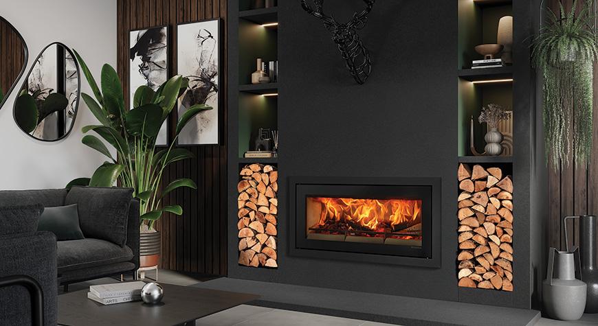 Stovax Studio 2 Profil inset wood burning fire