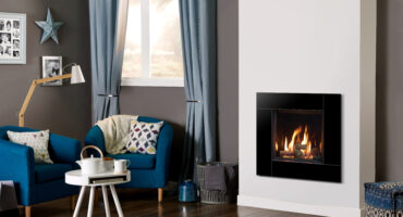 A small gas fire with big style
