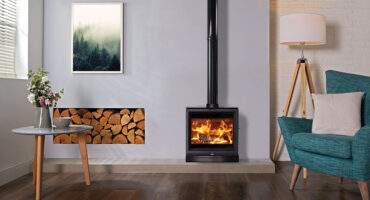 All-new wide format wood burning and multi-fuel stove