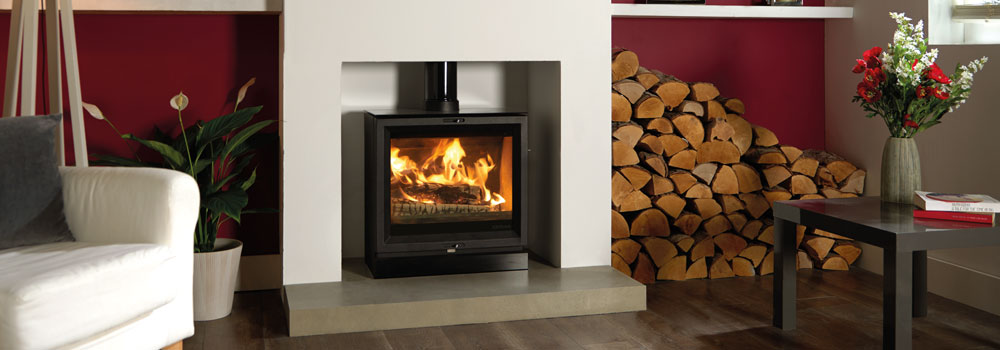  All-new wide format wood burning and multi-fuel stove