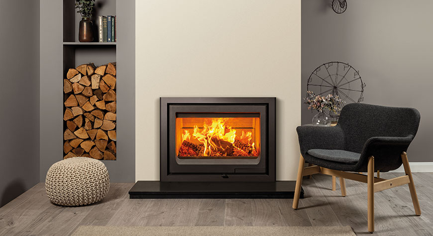 Vogue 700 Inset hearth mounted