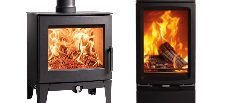 Contemporary wood burning stoves