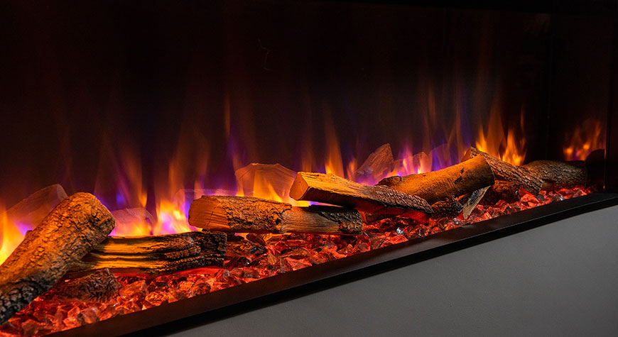 Gazco eReflex 150RW electric fire log-effect fuel bed