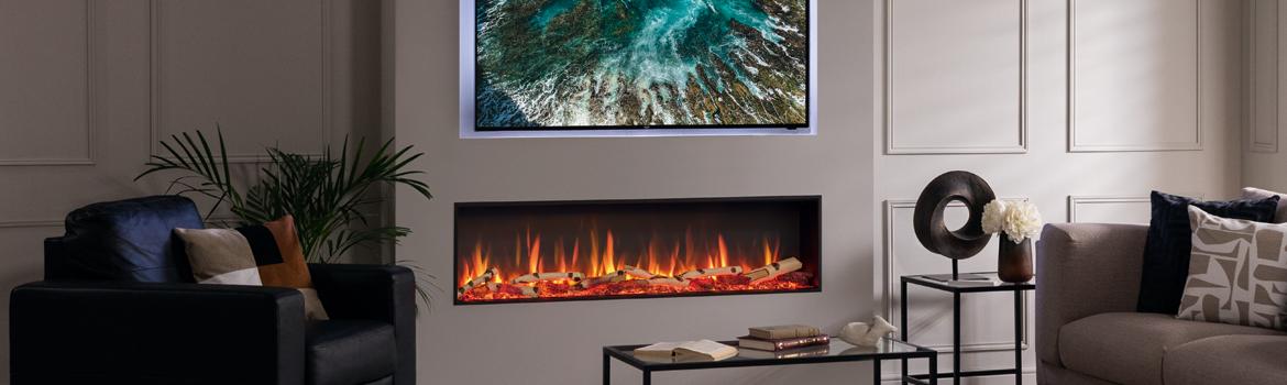 Gazco eStudio electric fire in a media wall Media walls: your questions answered