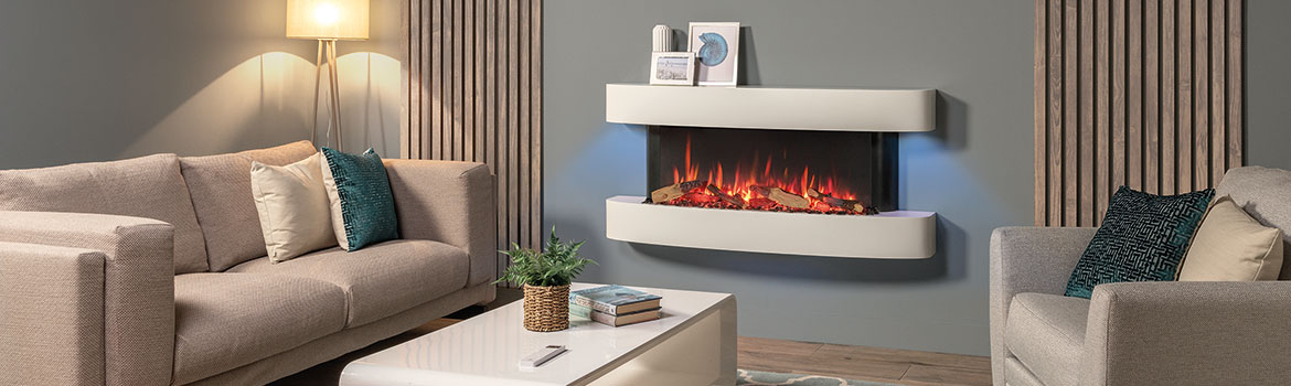 All-new Gazco eStudio Arosa & Cerreto 140 Electric Fire Suites