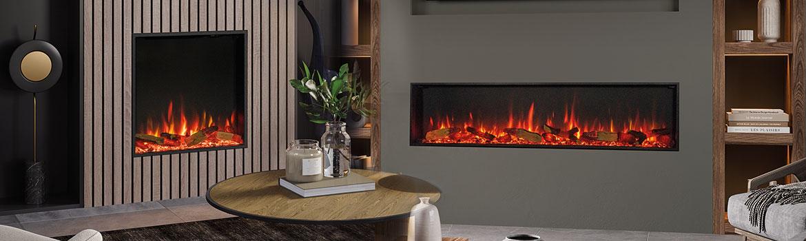 New for 2023 – eStudio 60R and 165R electric fire sizes