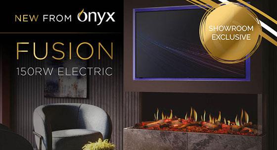 Introducing the Onyx Fusion: the epitome of electric fire realism