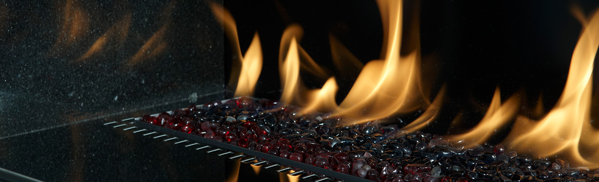 Red Glass Beads Gazco introduces stylish fuel effects for gas Studio fires!