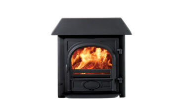 Hearth mounted wood burning fires
