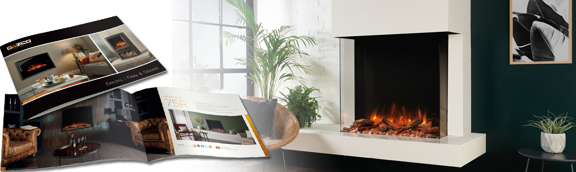New electric stoves and fires brochures including the latest Skope!